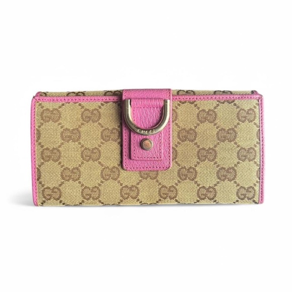 ✰ gucci fuschia long wallet ✰ - Picture 1 of 8